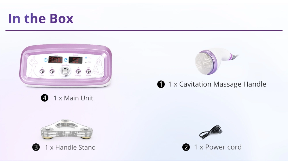 40k ultrasonic cavitation machine packge